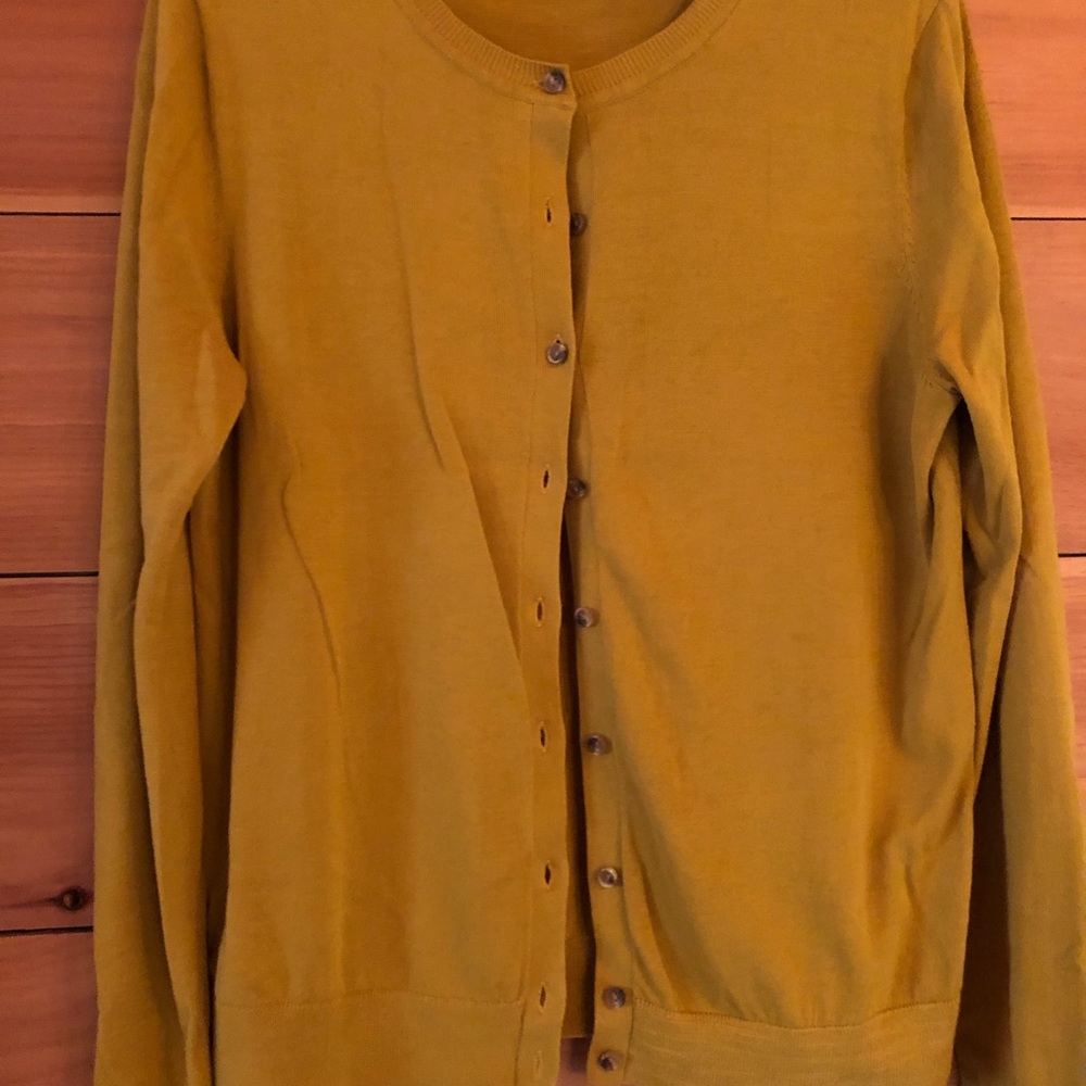 LOFT cotton sweater, button up, new ww/o tags.